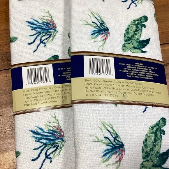 New set of 2 turtle design dish drying mats 12” by 18” - Picture 2 of 2